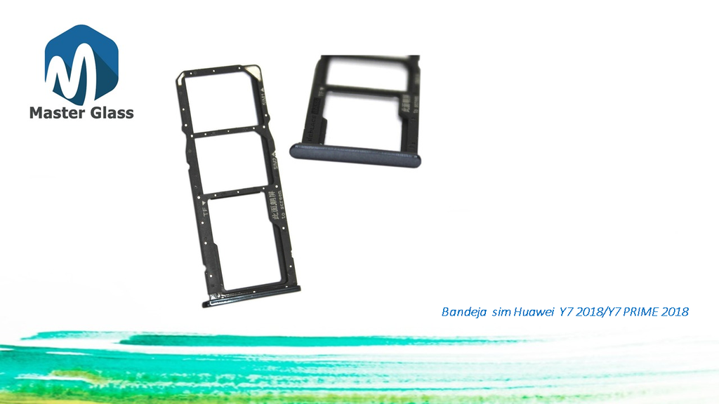 Bandeja de sim Huawei Y7 2018/Y7 prime 2018 (Negro)