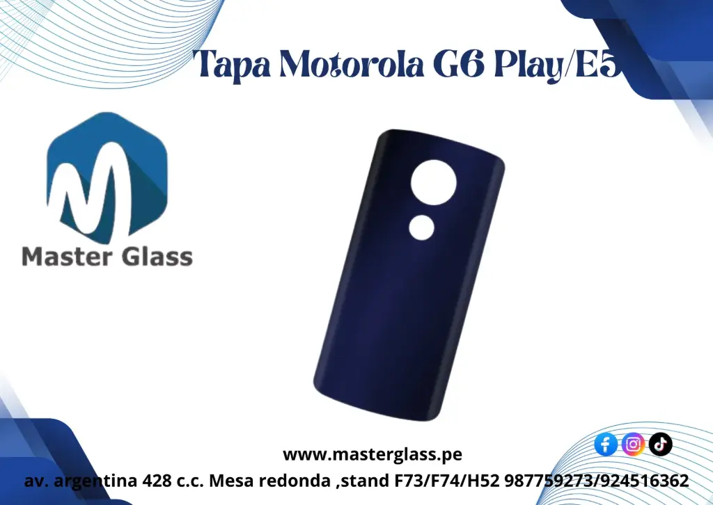 Tapa Motorola G6 Play / E5