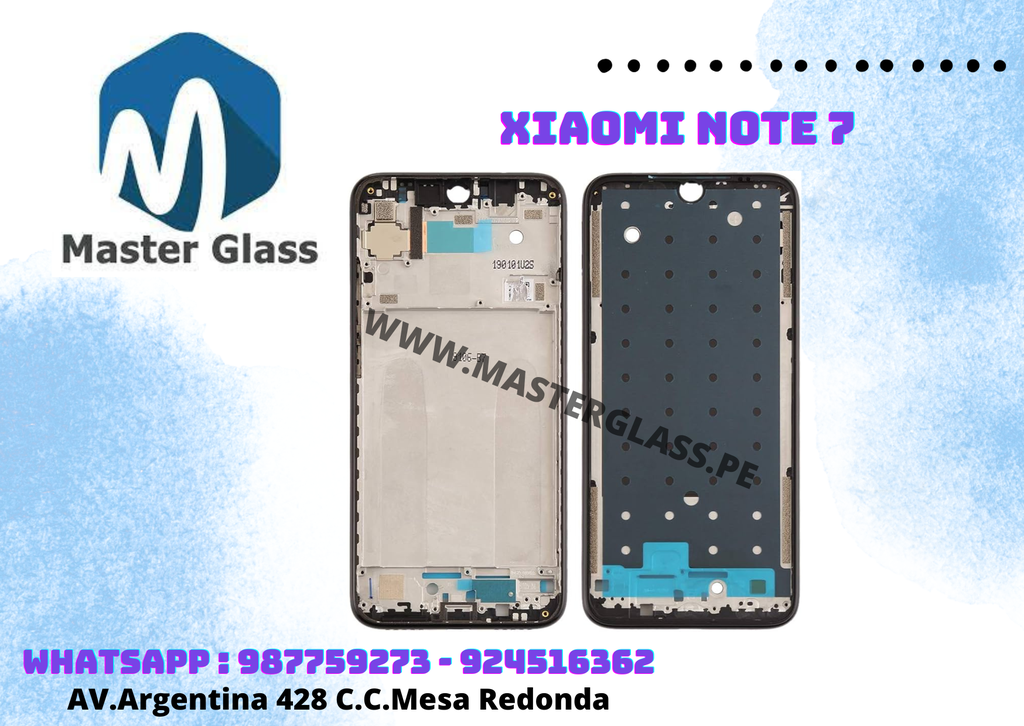 Marco Base Frame Xiaomi Note 7 / Note 7 pro (Negro)