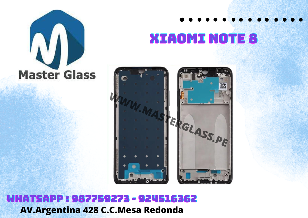 Marco Base Frame Xiaomi Note 8 (Negro)