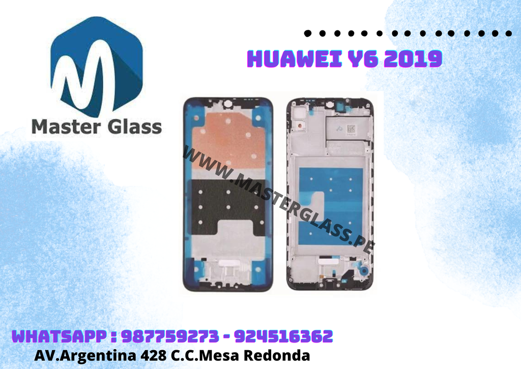 Marco Base Frame de LCD Huawei Y6 2019