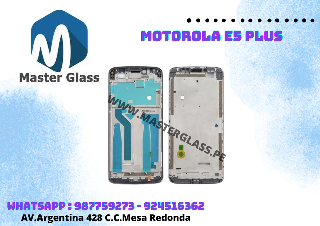 [BMTE5P] Marco Base Frame de Motorola E5 Plus (Negro)