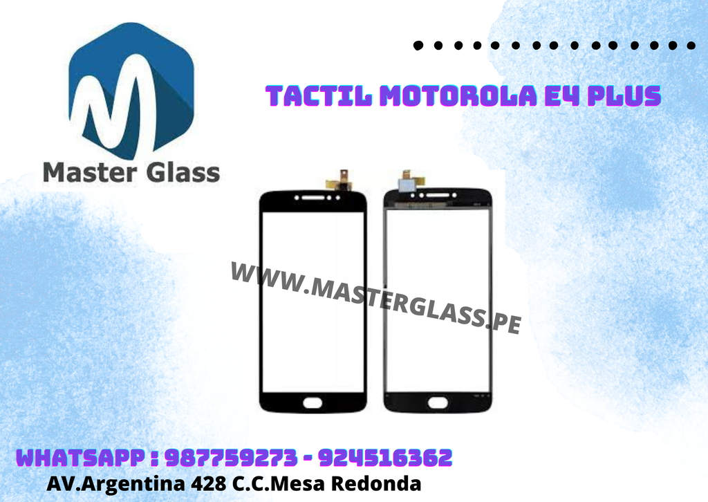 Tactil Motorola E4 Plus