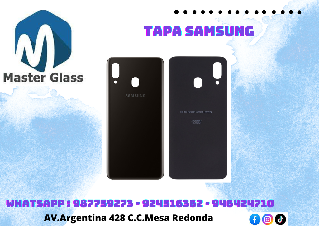 Tapa Samsung A20/A205