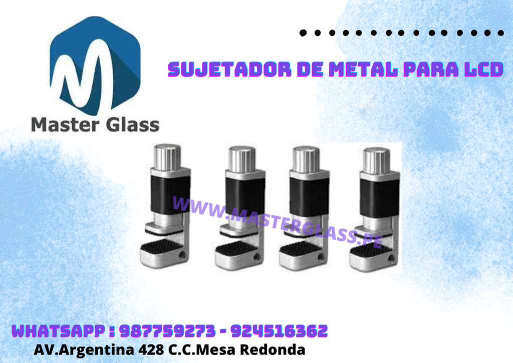 Sujetador de metal para 