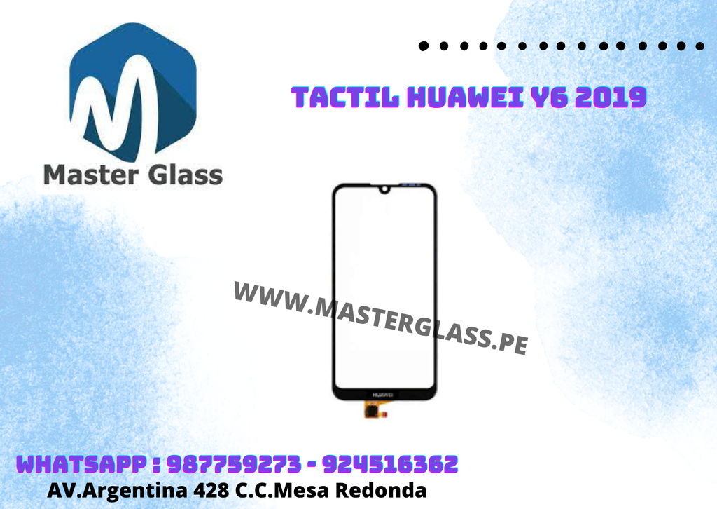Tactil Huawei Y6 2019