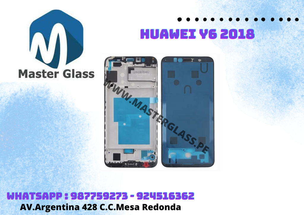 [BHWY62018] Base Frame LCD Huawei Y6 2018 (Negro)