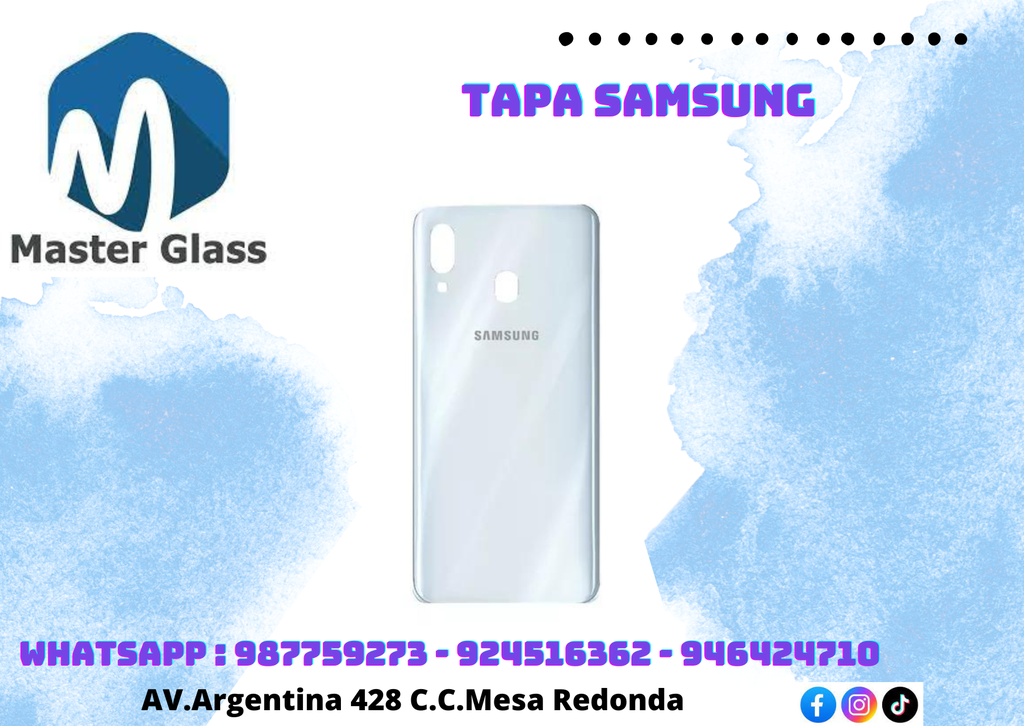 Tapa Samsung A30