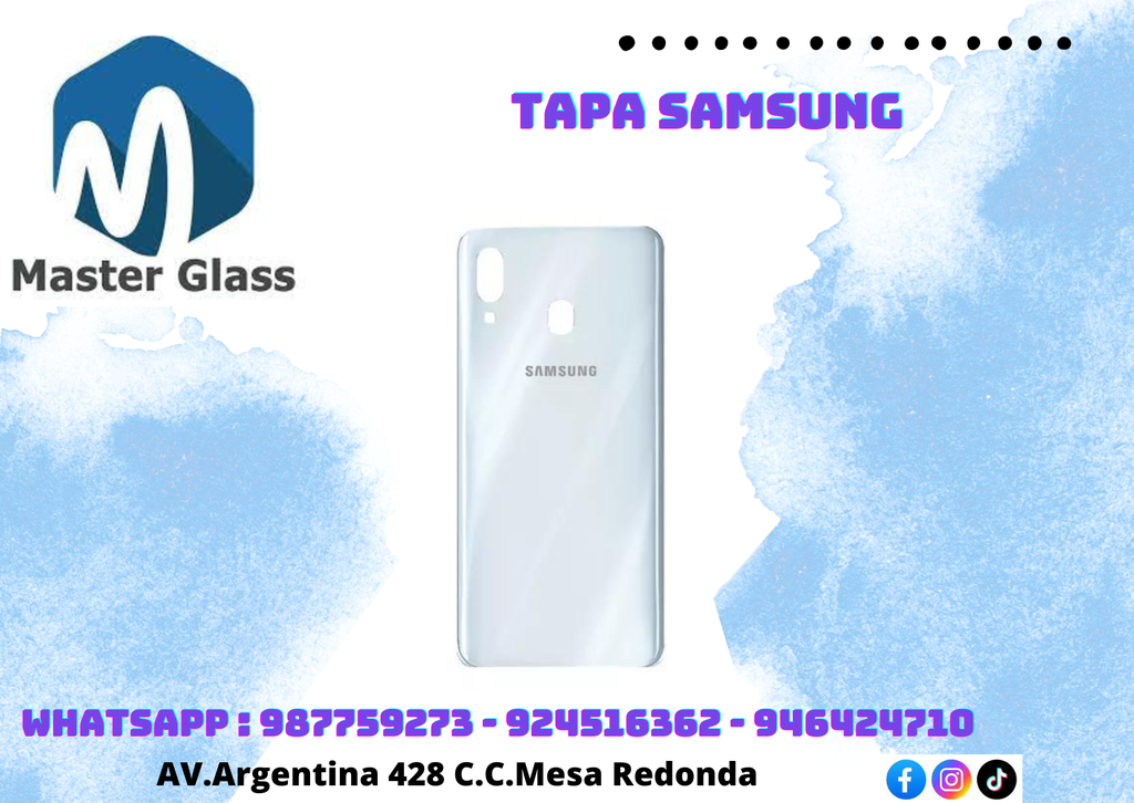 Tapa para Samsung A30