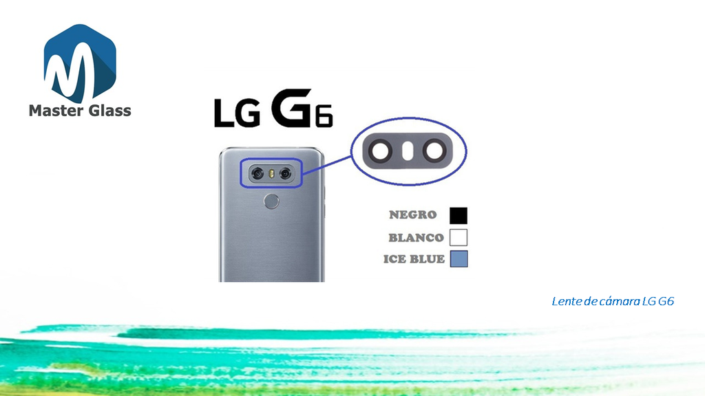 Lente de cámara LG G6 (Negro)