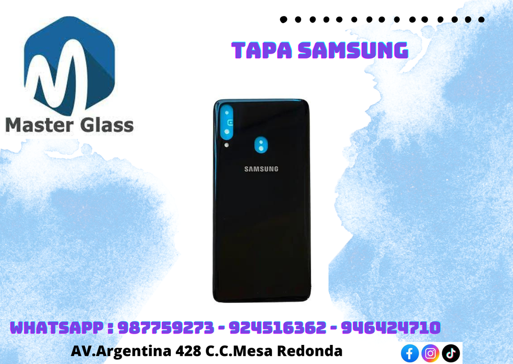 Tapa para Samsung A20S