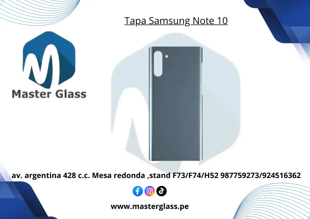 Tapa Samsung Note 10