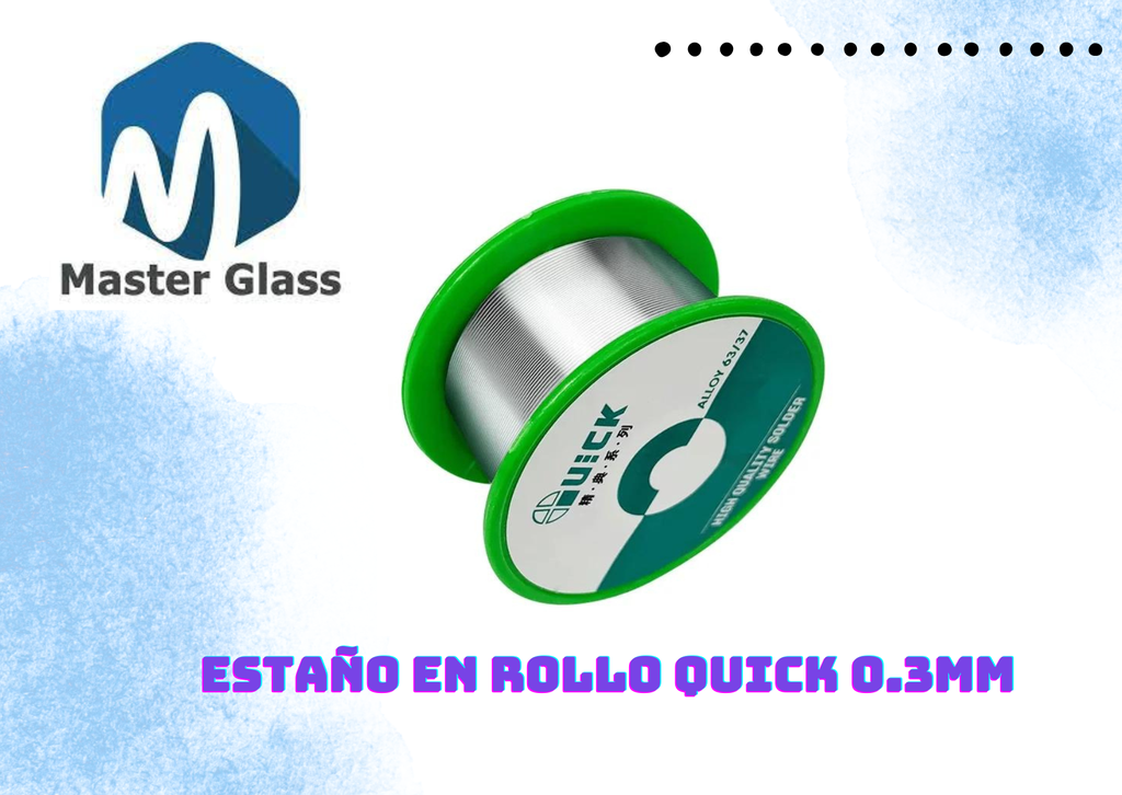 Estaño en rollo Quick 0.3MM