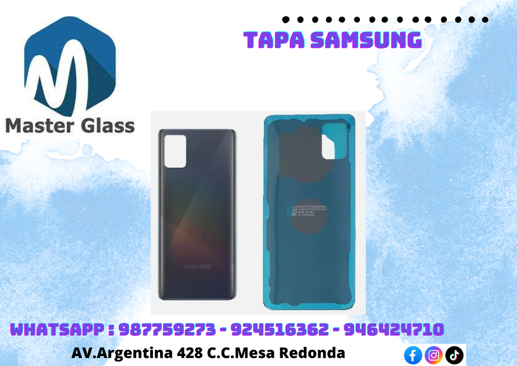 Tapa Samsung A71
