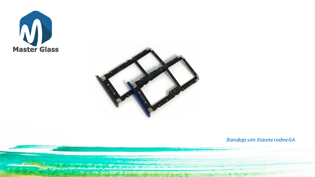 [BSXRM6A] Bandeja de sim Xiaomi Redmi 6A/ Note 9T (Negro, Memoria)
