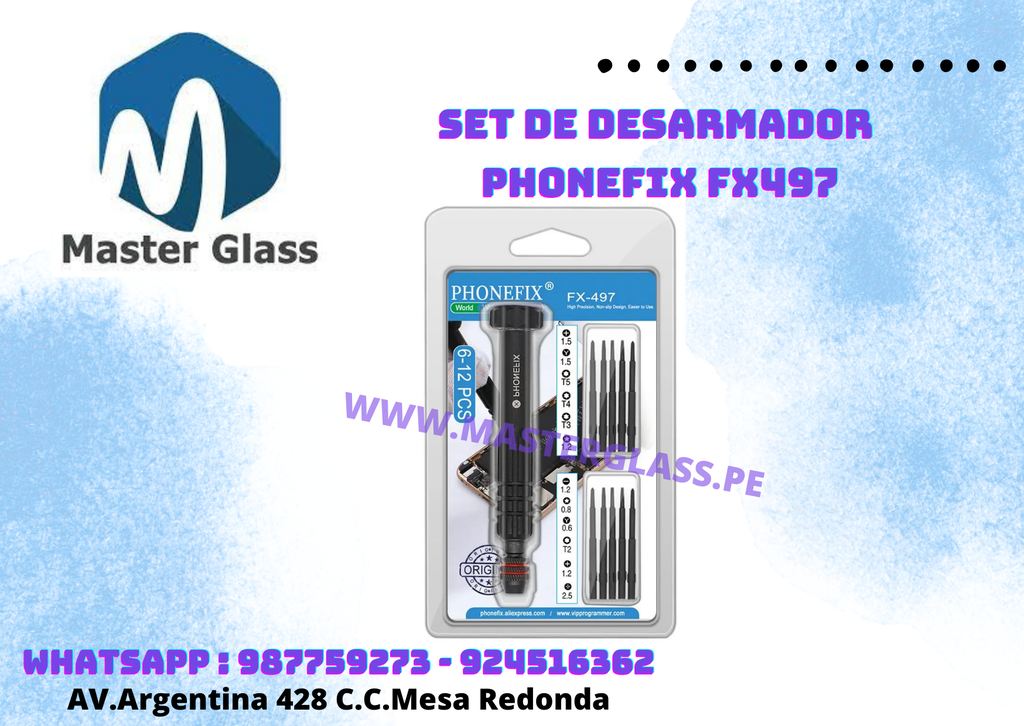 Set de desarmador Phonefix FX497