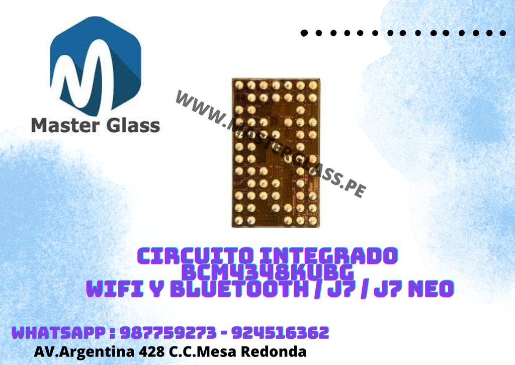 Circuito Integrado BCM4348KUBG Wifi y Bluetooth / J7 / J7 Neo