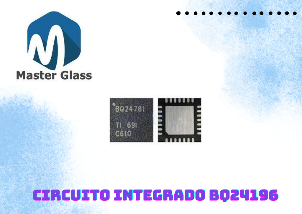 Circuito Integrado BQ24196 carga Moto E4 / Redmi 5A etc