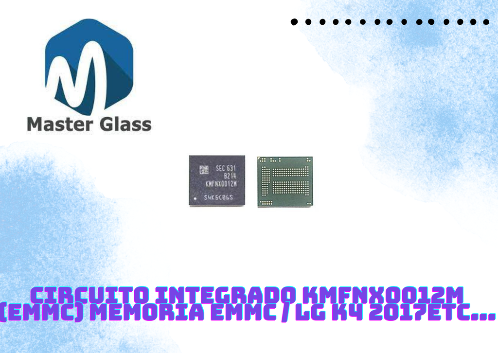 Circuito Integrado KMFNX0012M (EMMC) memoria EMMC / LG K4 2017etc...