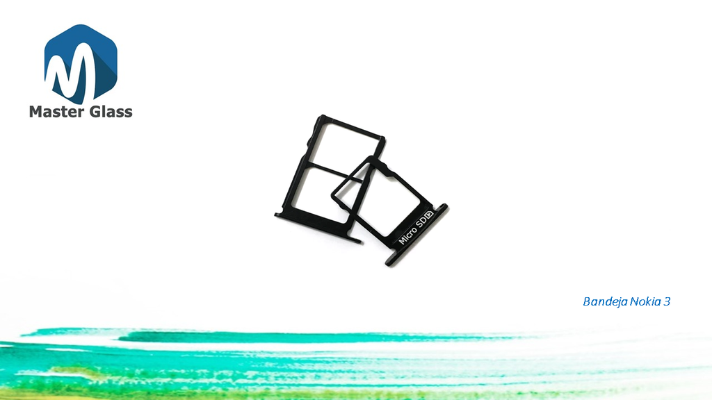 Bandeja de sim Nokia 3 (Negro, Memoria)