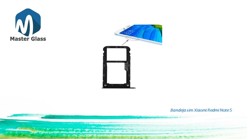 Bandeja de sim Xiaomi Redmi Note 5/ Note 5 Pro (Negro)