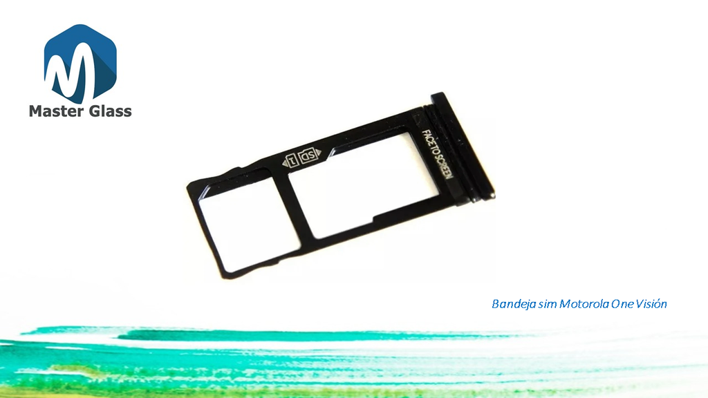 Bandeja de sim Motorola One Vision / One Action (Negro)