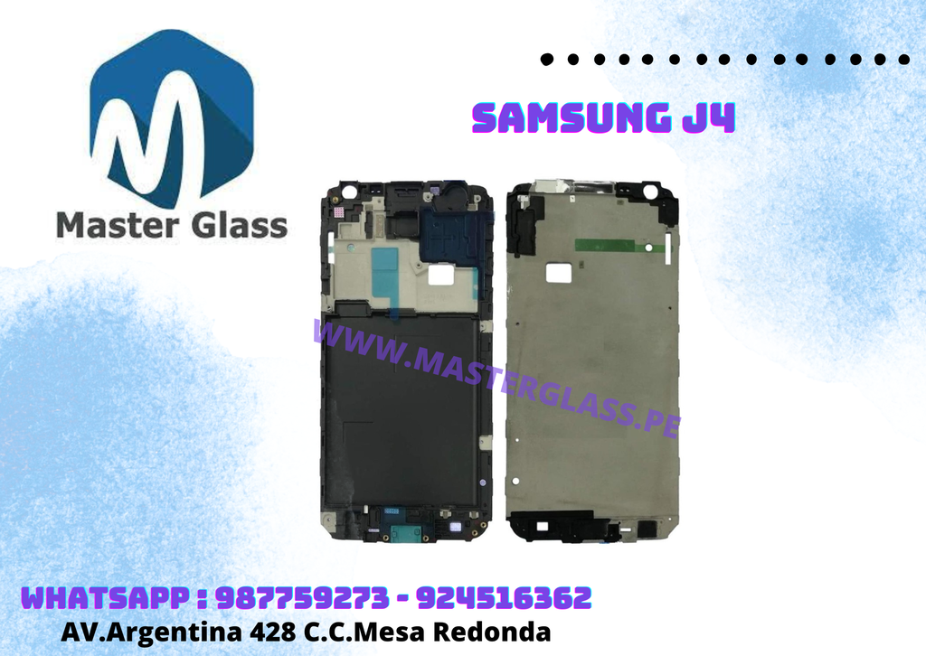 Marco Central Samsung J4 / J400 (Negro, LCD)