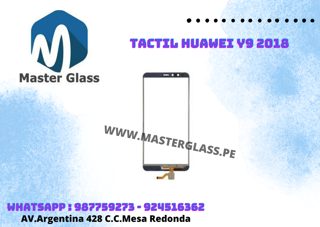 Tactil Huawei Y9 2018