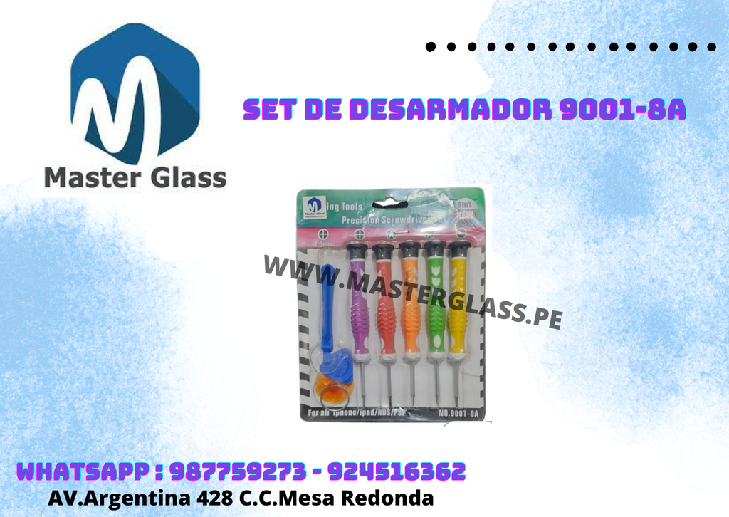 Set de Desarmador 9001-8A