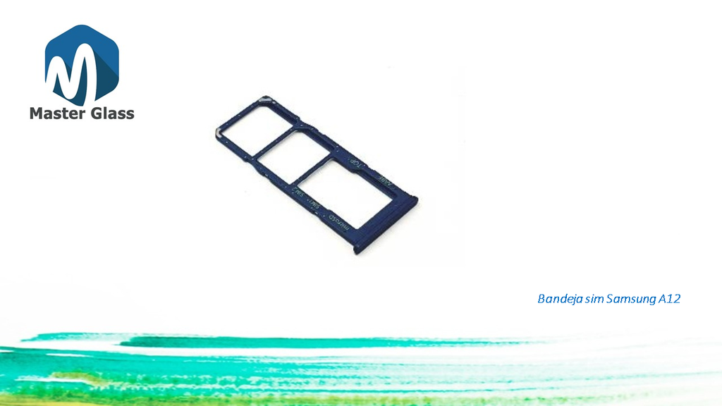 Bandeja de Sim Samsung A12 2021/A12 (Negro)