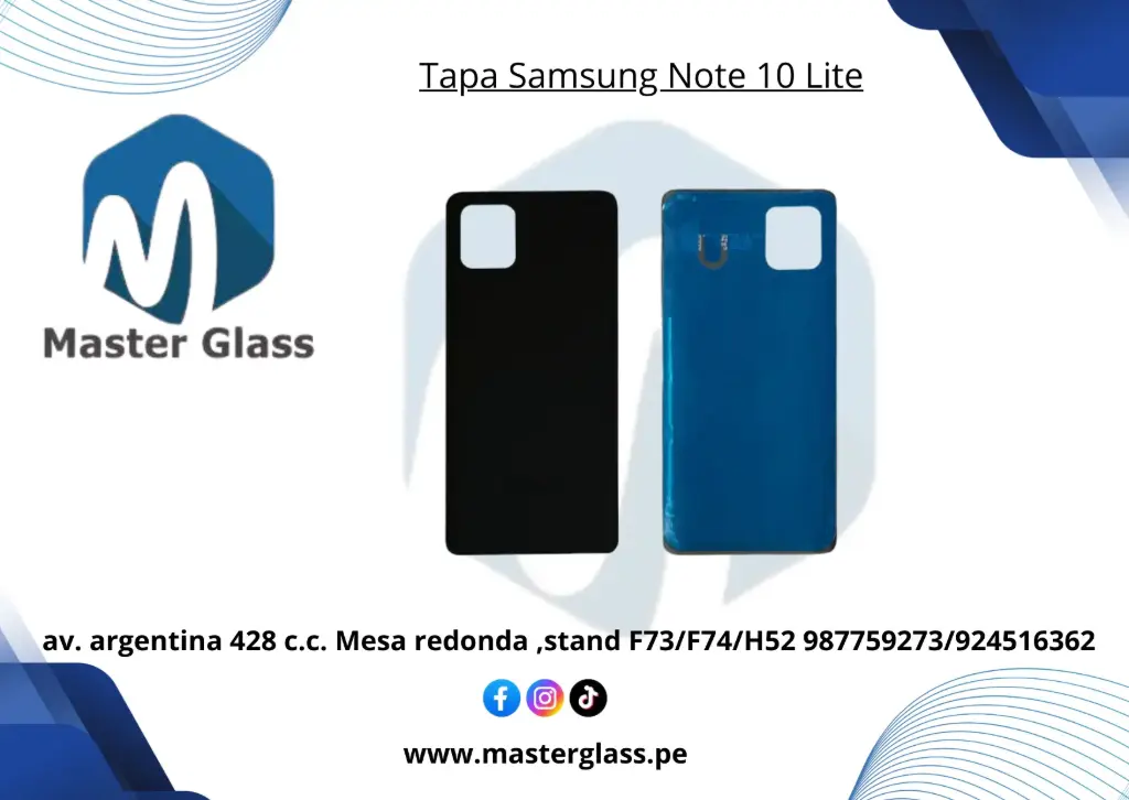 Tapa Samsung Note 10 Lite
