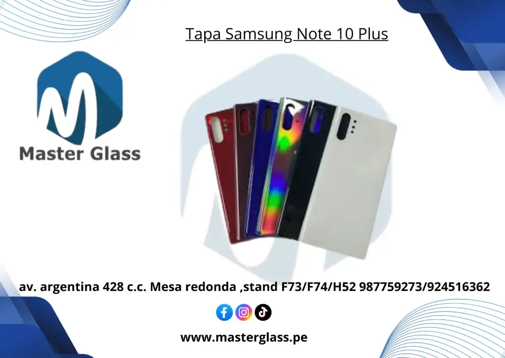 Tapa Samsung Note 10 Plus