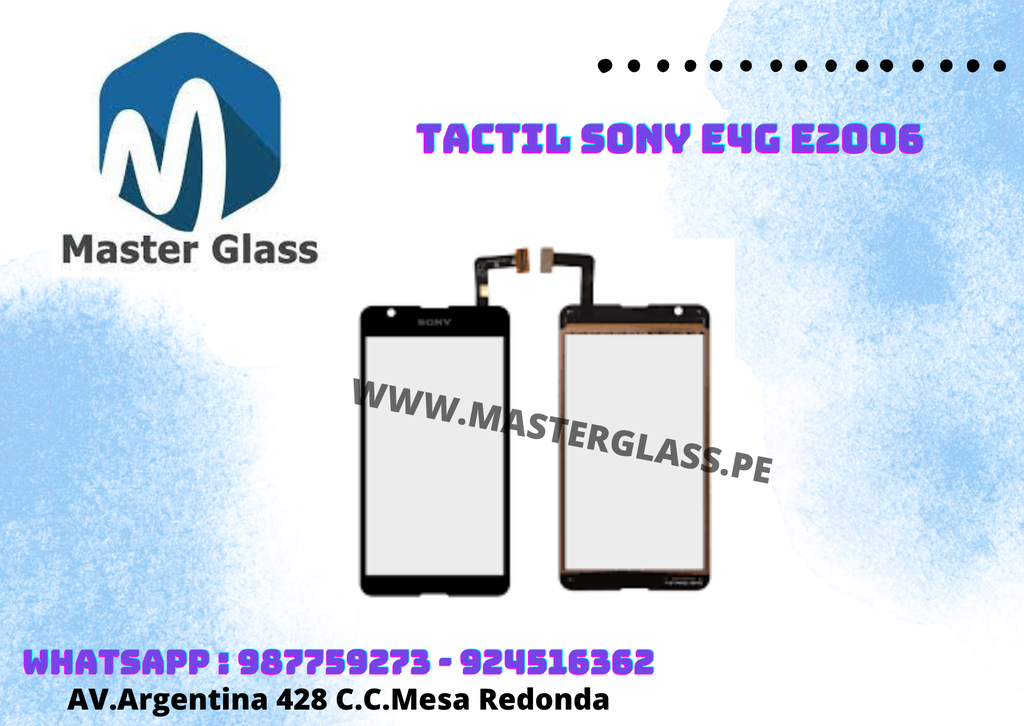 Tactil Sony E4G E2006