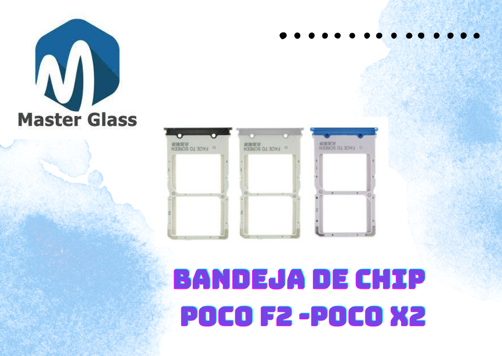 Bandeja de sim Xiaomi Poco X2 / Poco F2 (Negro)