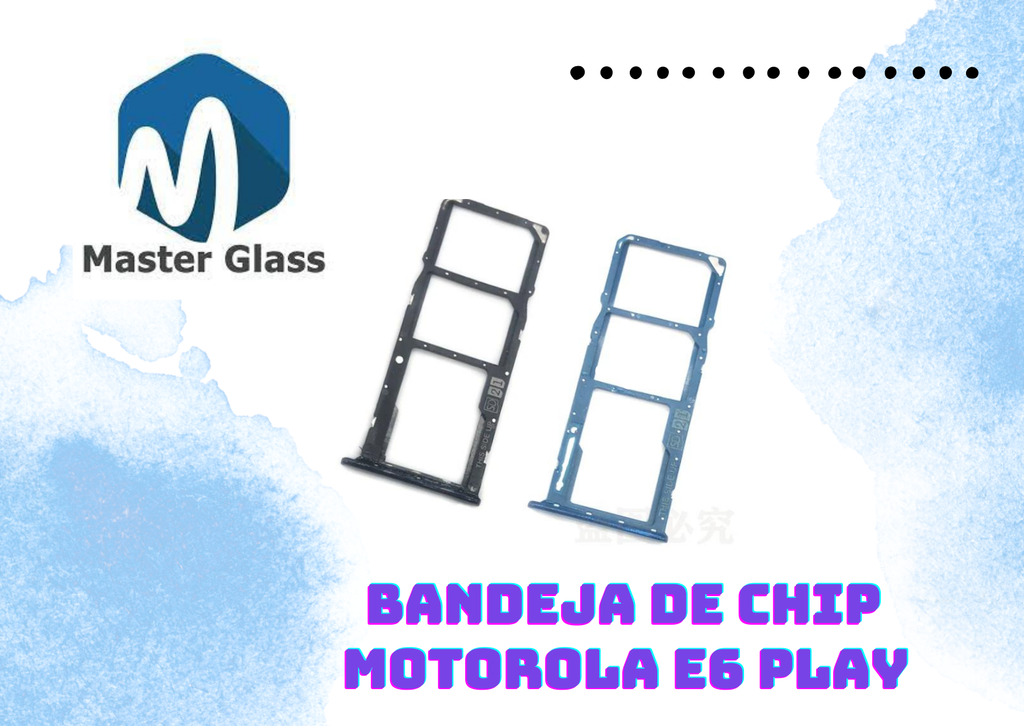 Bandeja de sim Motorola E6 Play (Negro)