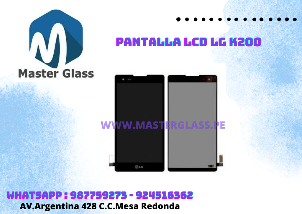 Pantalla LCD LG K200 / K6 / X style