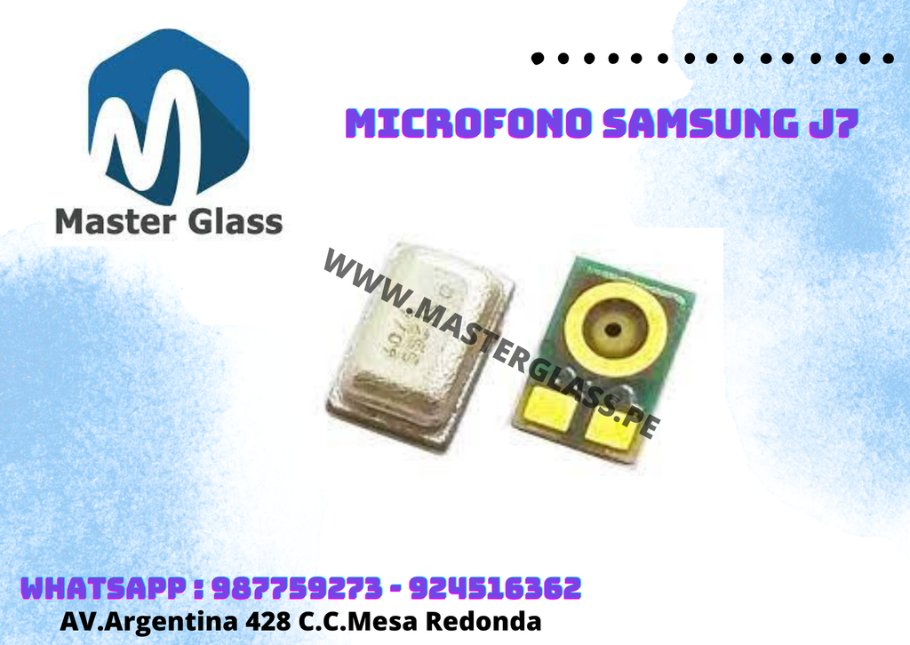 Micrófono Samsung Galaxy j7,A52,A52S,A42,A32,A72,A82,A12,A02