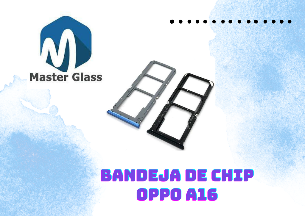 Bandeja de sim Oppo A16 / Oppo A54 (Negro)
