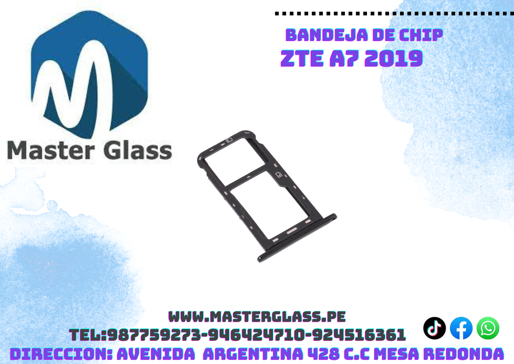 Bandeja de Sim ZTE A7 2019 / V Smart