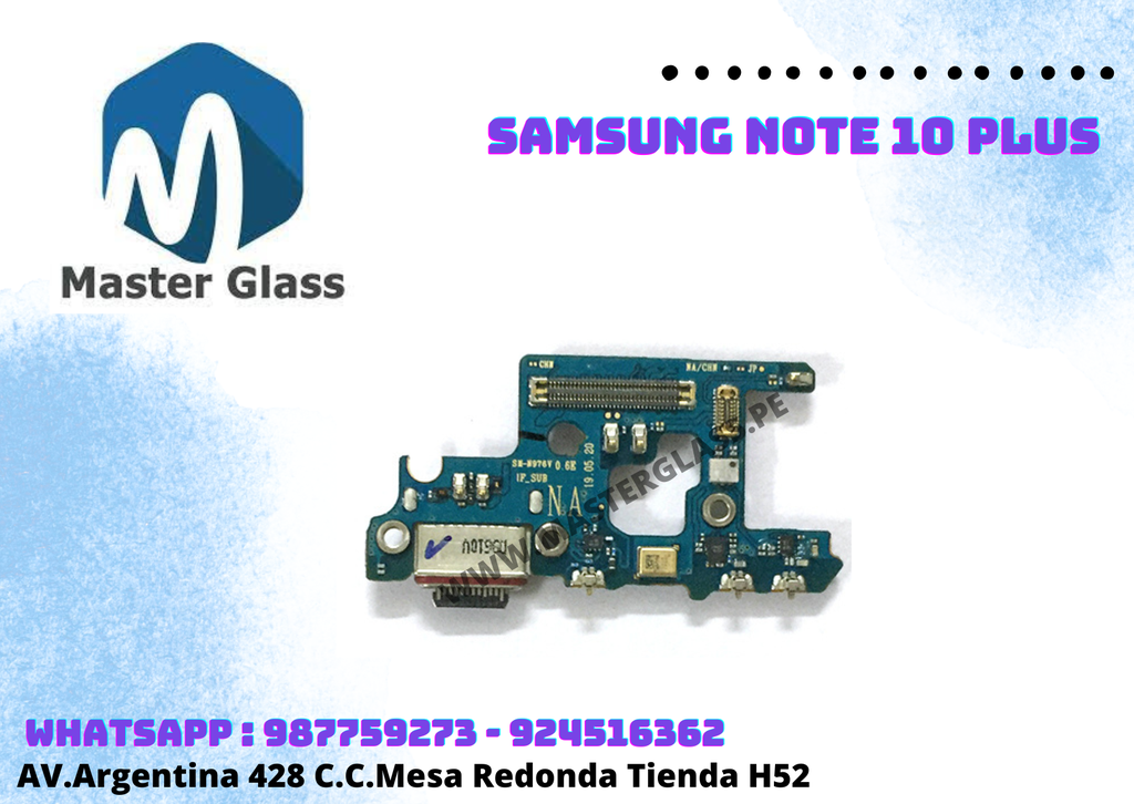 Placa de Carga Samsung Note 10 Plus / N976V