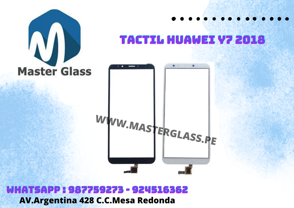 Tactil con oca Huawei Y7 2018