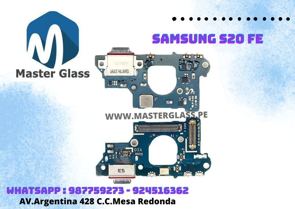 Placa de caga Original de maquina Samsung S20Fe