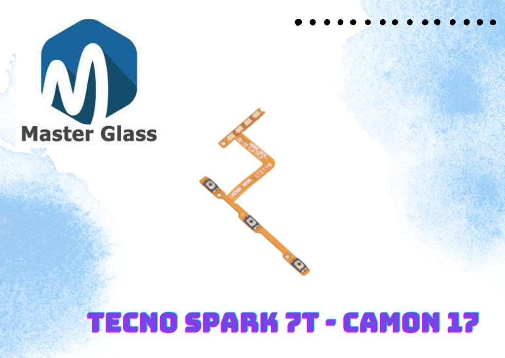 Flex de power y volumen Tecno Spark 7T / Camon 17 / Hot 10i