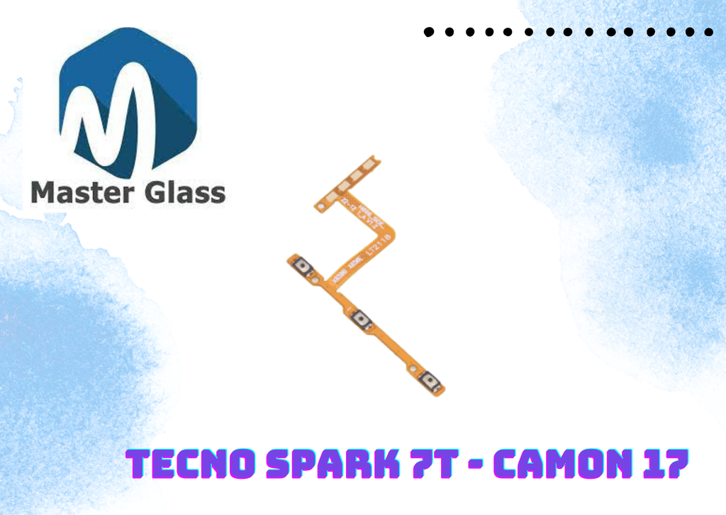 Flex de power y volumen Tecno Spark 7T / Camon 17