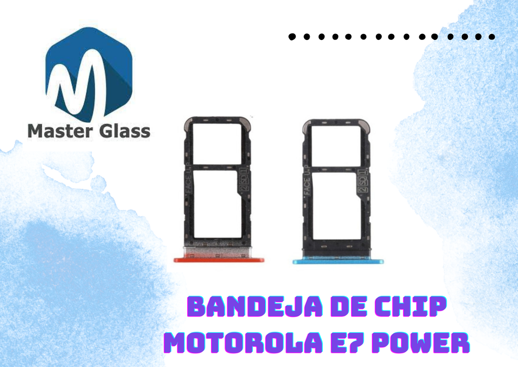 Bandeja de sim Motorola E7 Power (Celeste)
