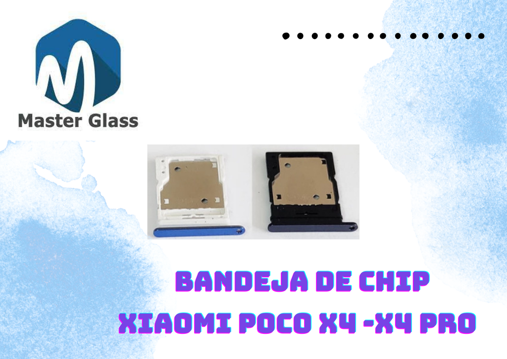 Bandeja de sim Xiaomi Poco X4/ Poco X4 Pro (Negro)
