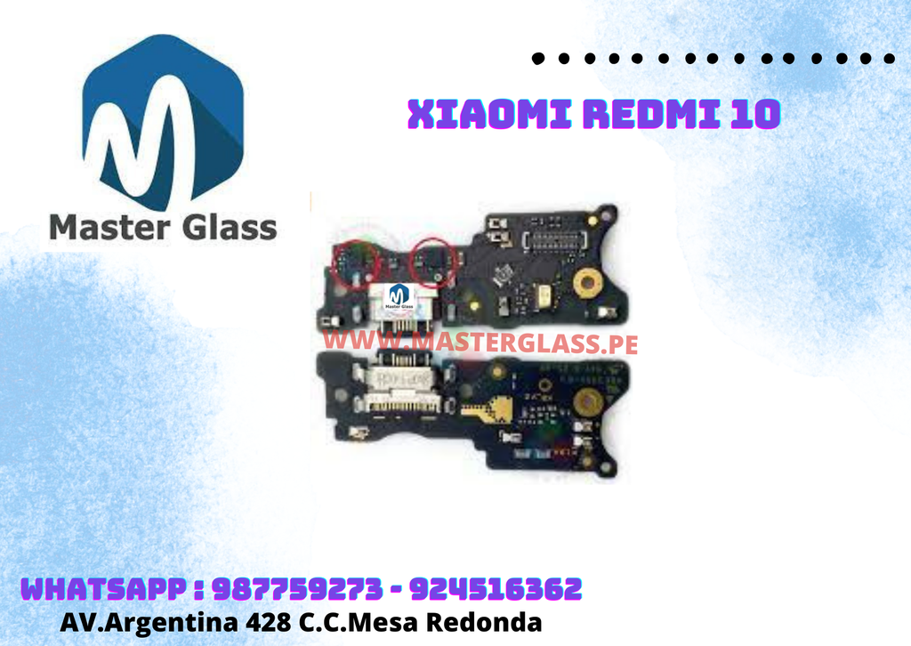 Placa de carga Xiaomi Redmi 10 org