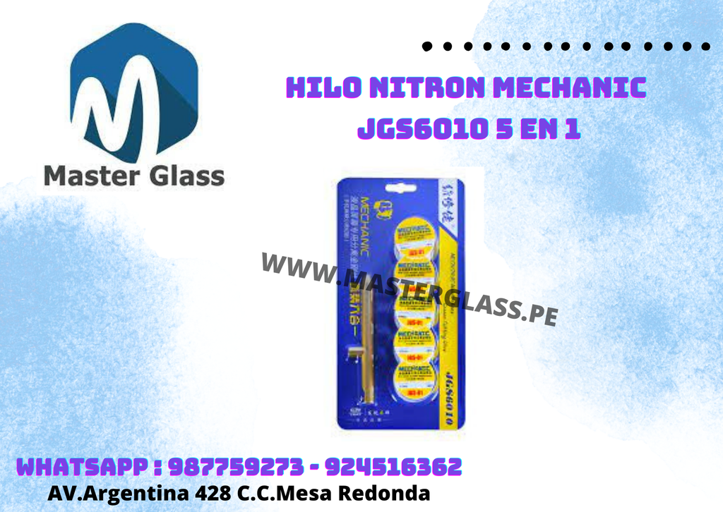 Set de Hilo Nitron Mechanic JGS6010 5 en 1