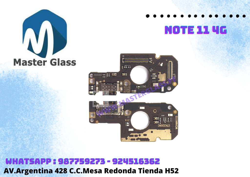 Placa de Carga Xiaomi Redmi Note 11 4g copi