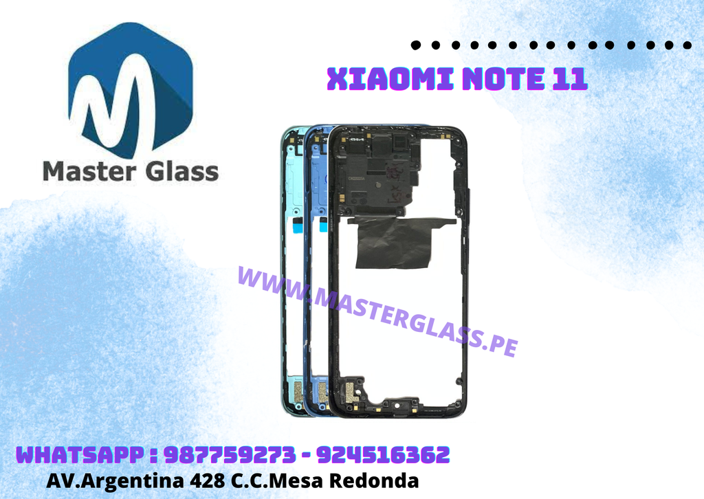 Marco Central Xiaomi Note 11 (Negro)
